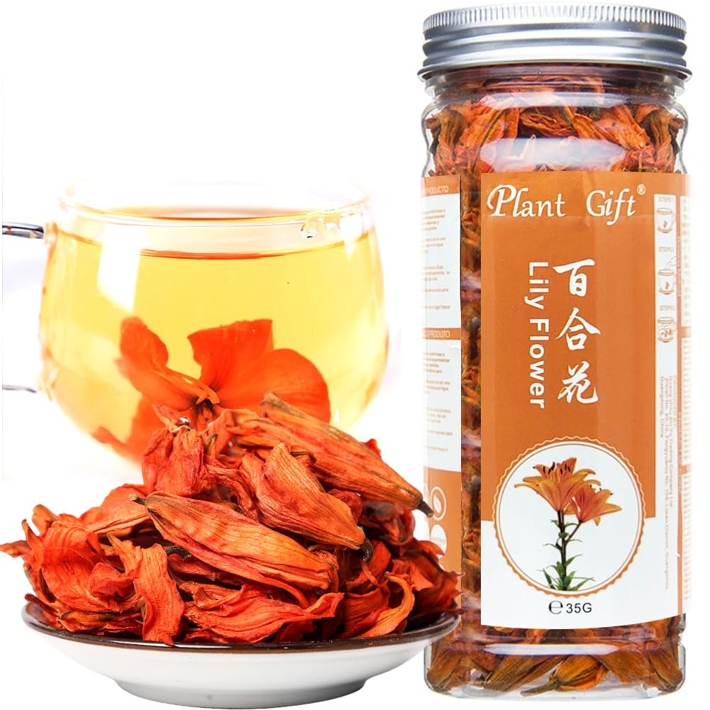 "Indulge in the Exquisite Delight of Our Premium Organic Lily Flower Tea - 35G of Pure, Natural Bliss"