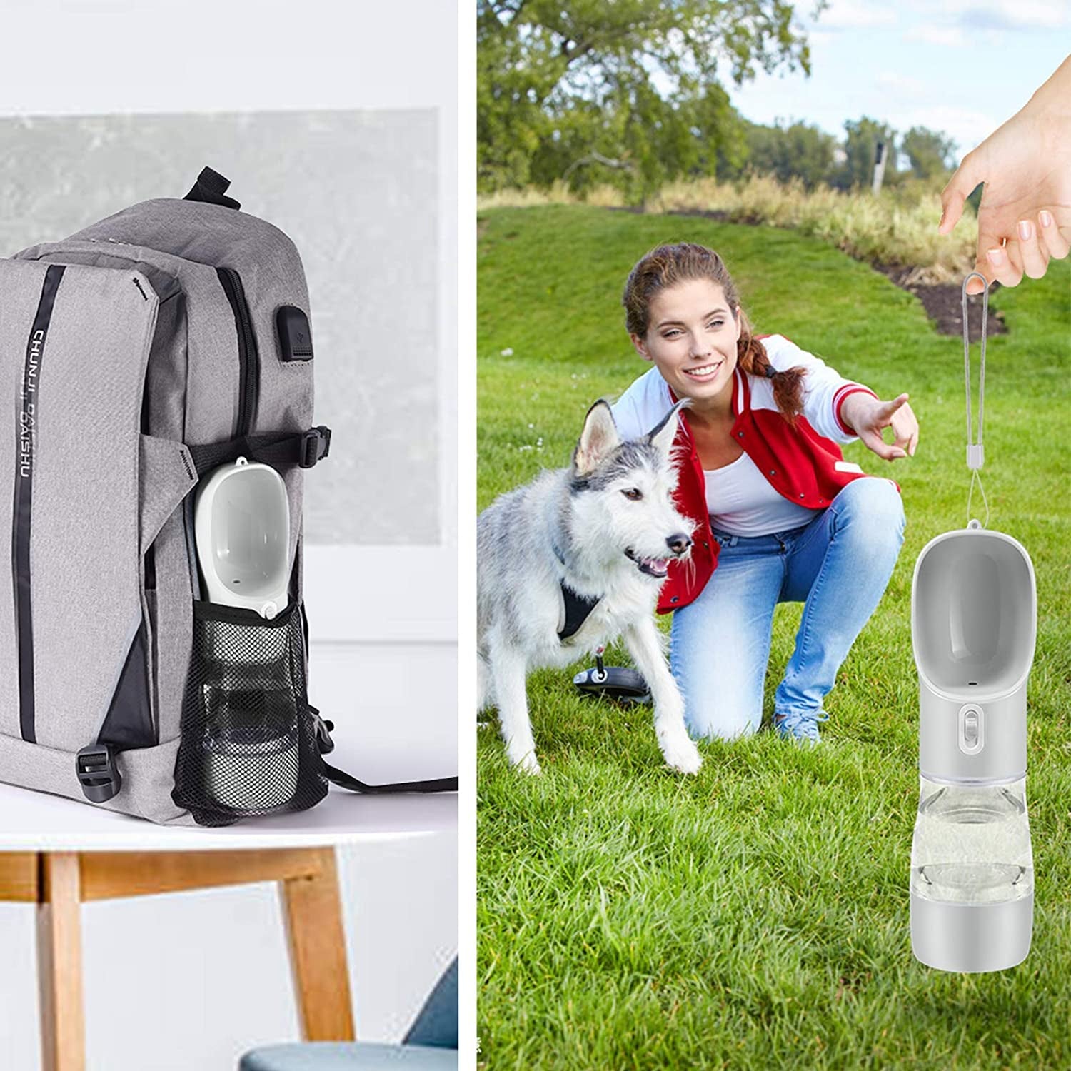 "On-The-Go Hydration for Pets: the Ultimate Leak-Proof Portable Dog Water Bottle!"