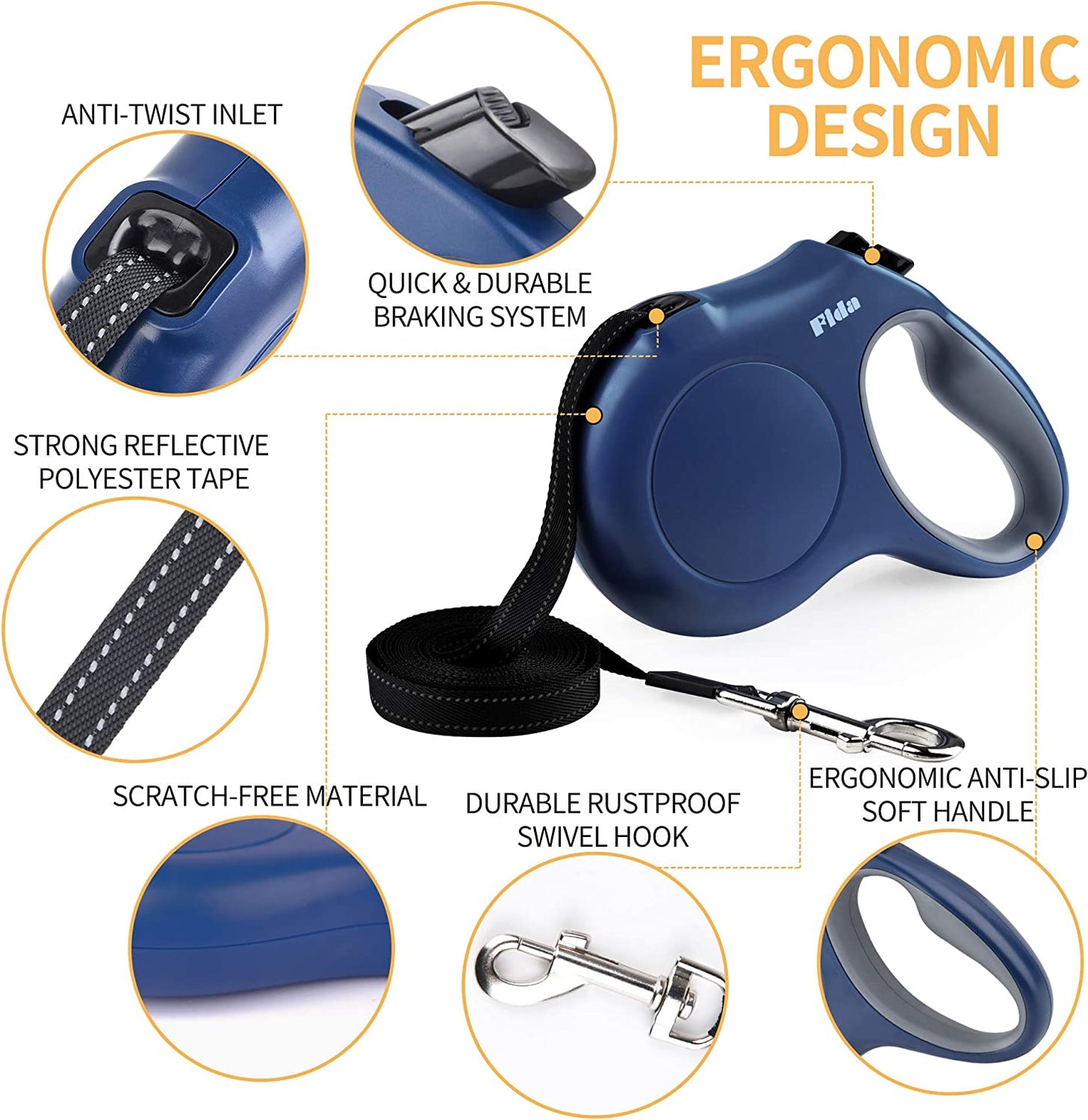 "Ultimate 16 Ft Retractable Dog Leash: Effortless Walks with Built-In Dispenser & Enhanced Safety!"