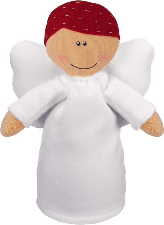 "Guardian Angel Plush Doll - Perfect Baptism & Christening Gift for Boys, Soft & Cuddly Angel Stuffed Animal"