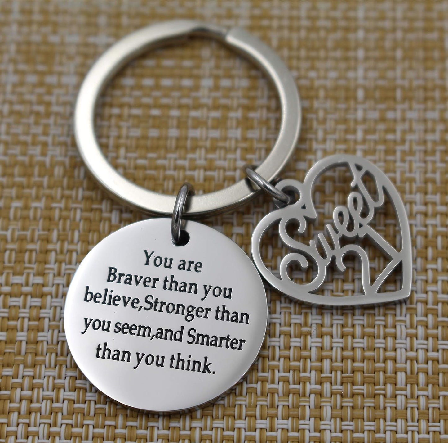 "Spark Joy on Your Special Day: Birthday Keychain for Inspirational Celebrations"