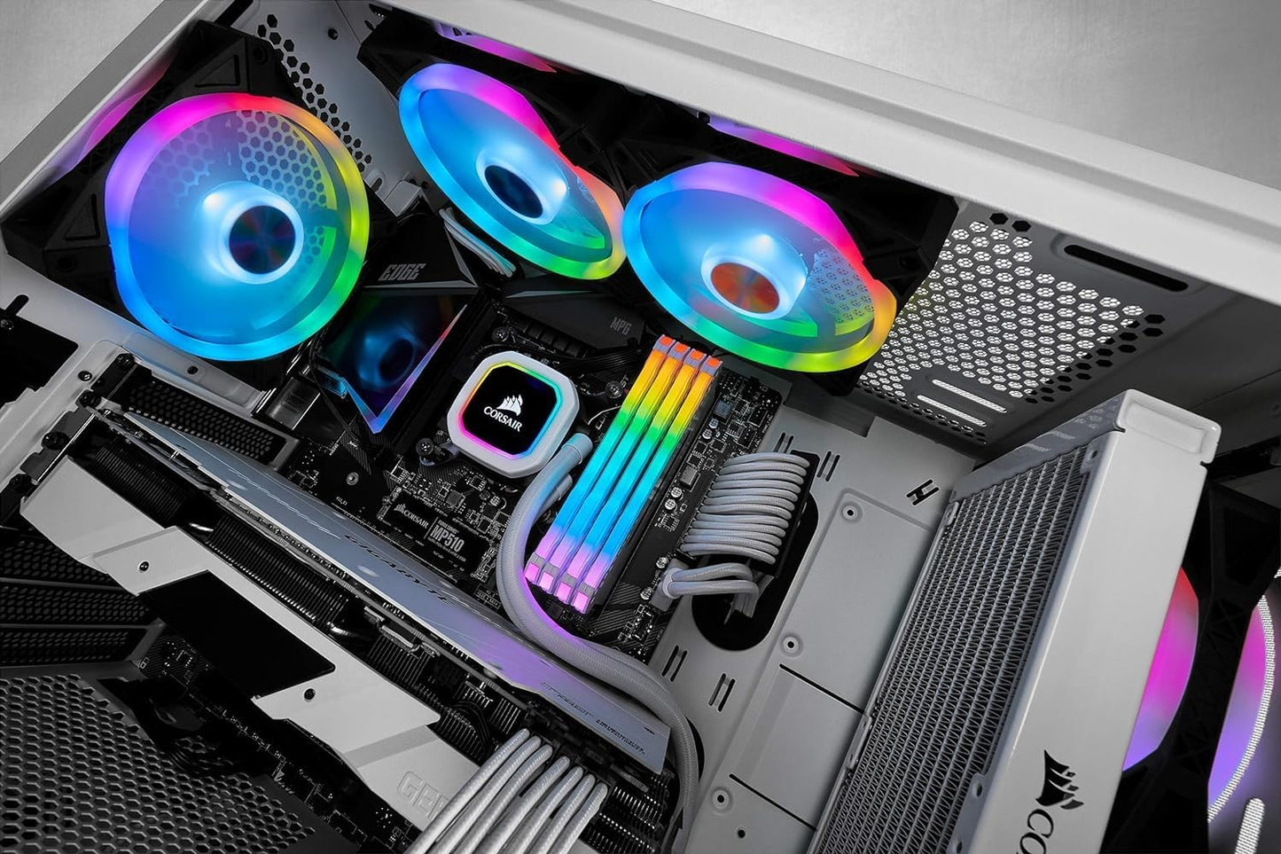 "Ultimate RGB Fan Triple Pack with Lighting Node Core - Elevate Your Desktop Experience!"