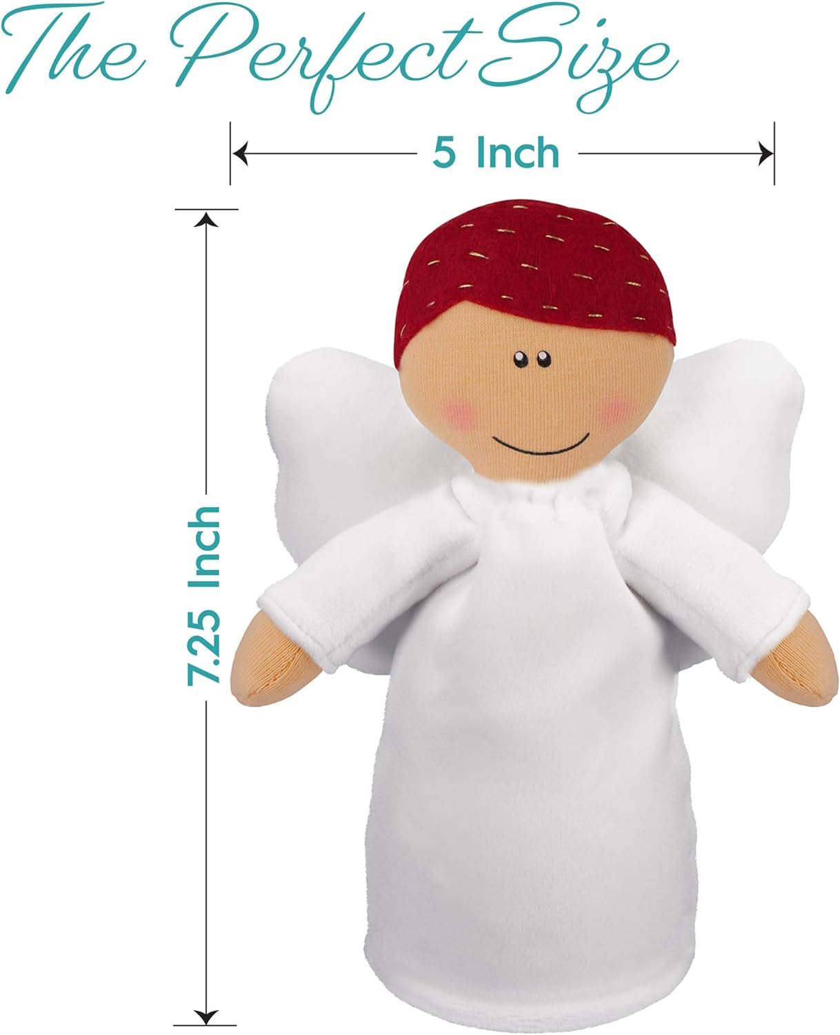 "Guardian Angel Plush Doll - Perfect Baptism & Christening Gift for Boys, Soft & Cuddly Angel Stuffed Animal"