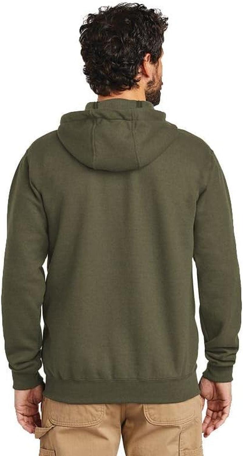 "Ultimate Comfort and Style: Men'S Loose Fit Midweight Full-Zip Sweatshirt"