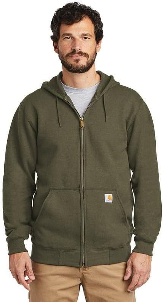 "Ultimate Comfort and Style: Men'S Loose Fit Midweight Full-Zip Sweatshirt"