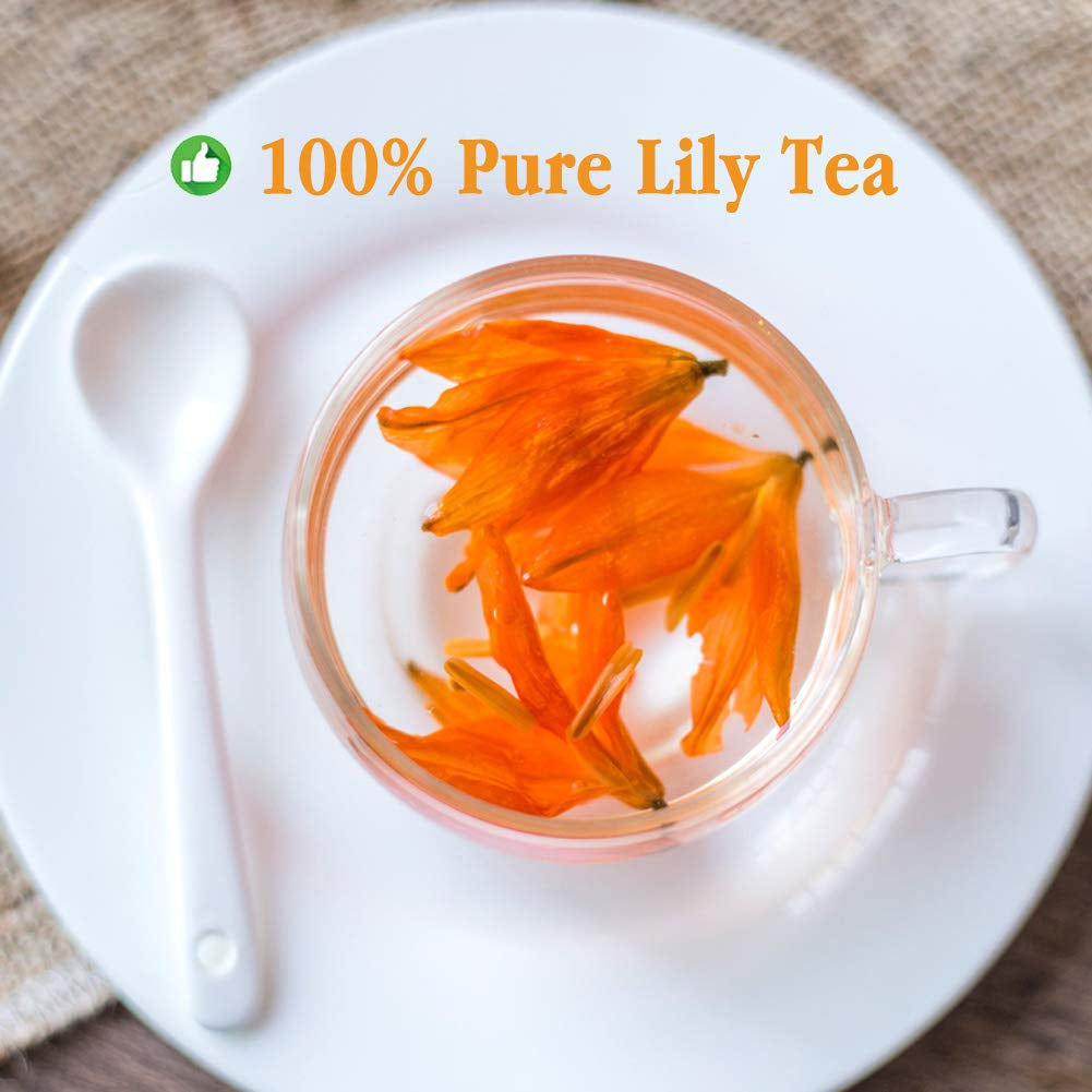 "Indulge in the Exquisite Delight of Our Premium Organic Lily Flower Tea - 35G of Pure, Natural Bliss"