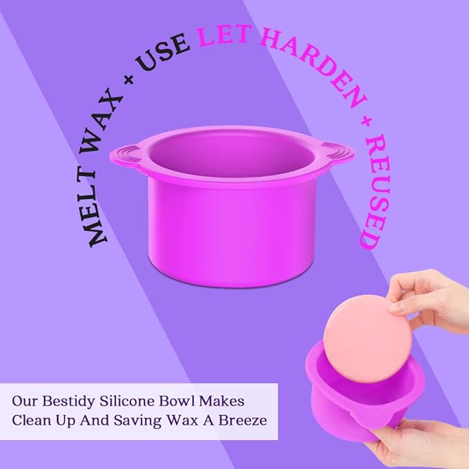 Waxing Kit Wax Warmer, Bestidy Digital Wax Kit with Hard Wax Beads for Women and Men