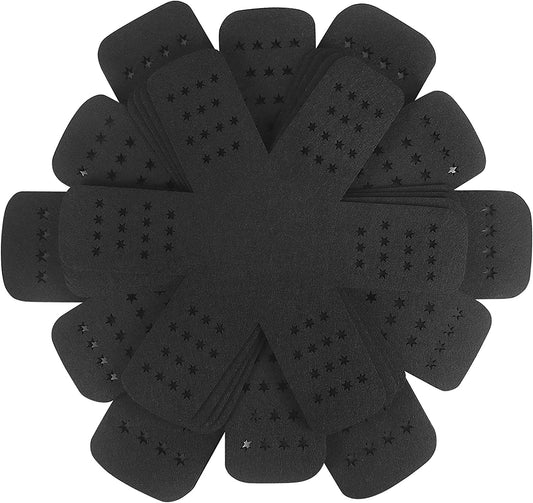 "Starry Black Pan Protectors: Keep Your Cookware Safe and Organized with a Set of 12 Dividers in 3 Sizes"
