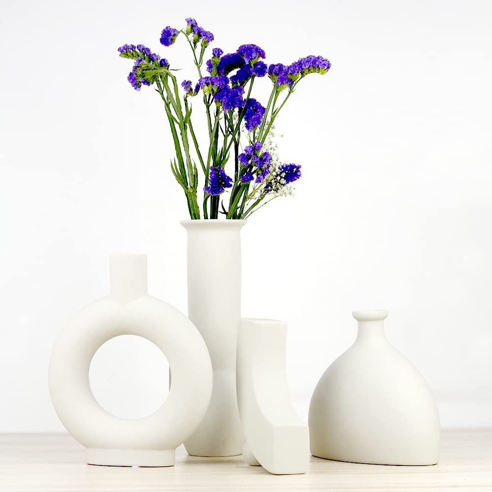 "Contemporary Chic: Stylish Geometric Nordic Vases for Home & Office Decor"