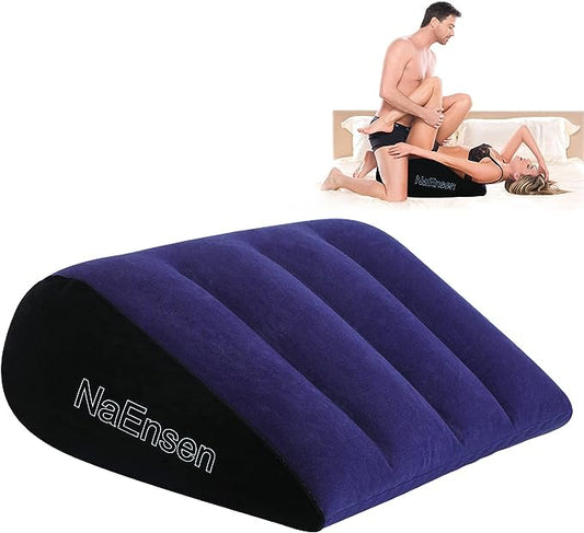 NaEnsen Sex Toys Pillow Position Cushion Triangle Inflatable Ramp Furniture Couples Toy Positioning for Deeper Position Support Pillow Men Women for Couples