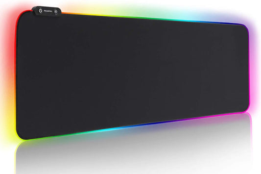 "Ultimate RGB Gaming Mouse Pad: 14 Modes, Waterproof & Anti-Slip - Extra Large Size 31.5 X 11.8In"