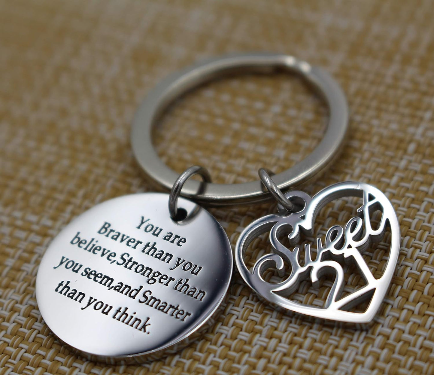 "Spark Joy on Your Special Day: Birthday Keychain for Inspirational Celebrations"