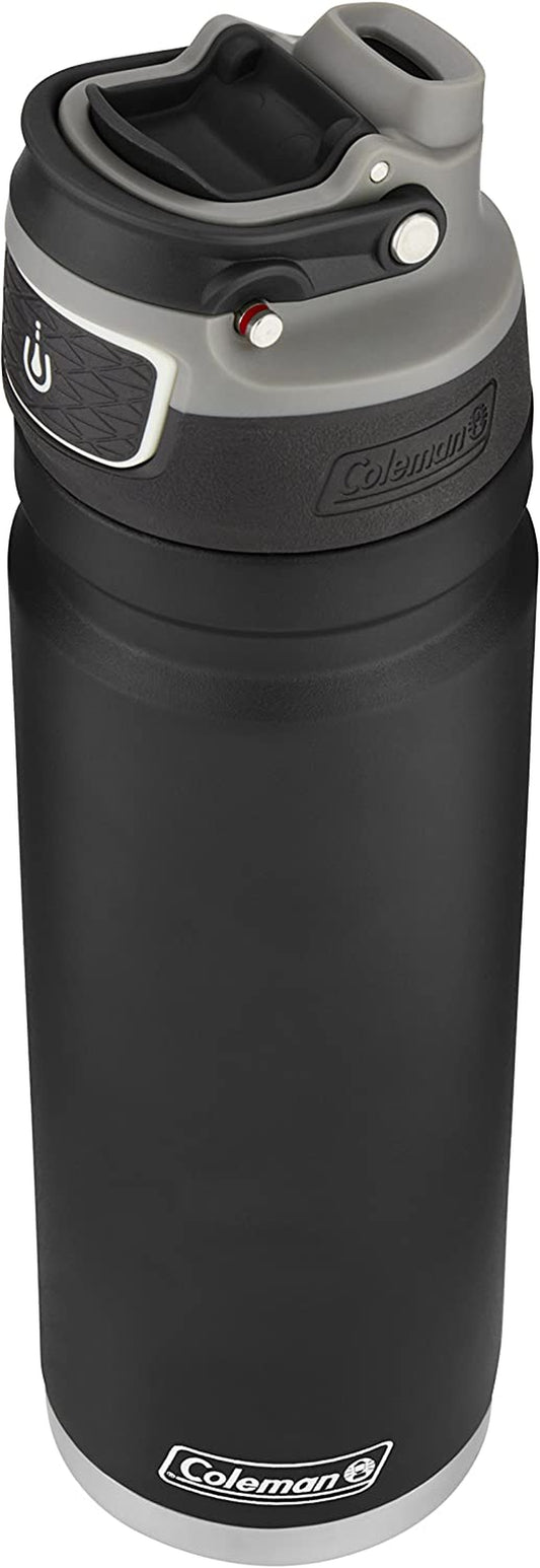 "Ultimate Freeflow Vacuum-Insulated Stainless Steel Water Bottle: Spill-Proof Lid, 24Oz/40Oz, Easy One-Button Operation, All-Day Hot/Cold Beverage Enjoyment"