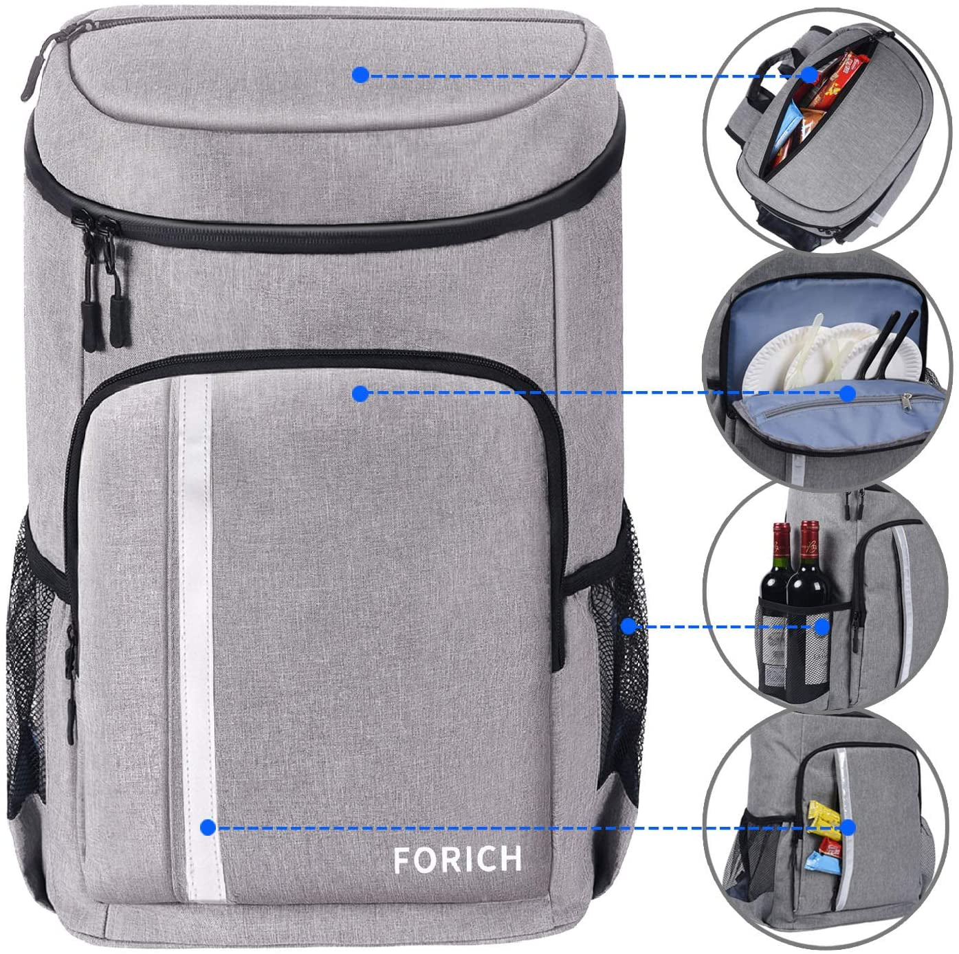 "Stay Cool Anywhere with Our Versatile Waterproof Insulated Backpack Cooler - Fits 30 Cans!"