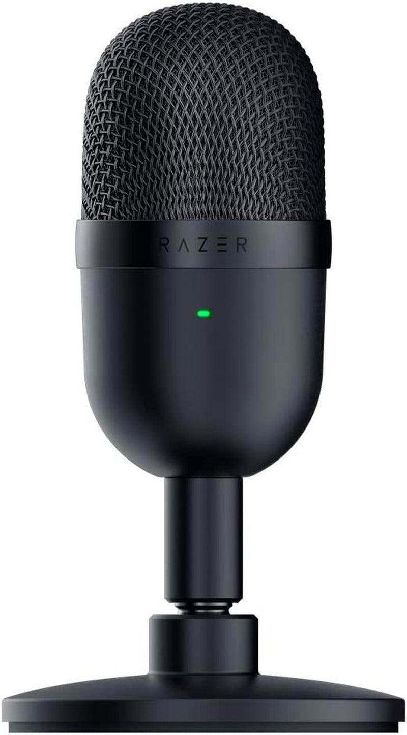 "Upgrade Your Audio Game with the Seiren Mini USB Condenser Microphone: Perfect for Streaming, Gaming, and Professional Use - Crystal Clear Sound, Sleek and Durable Design - Timeless Black"