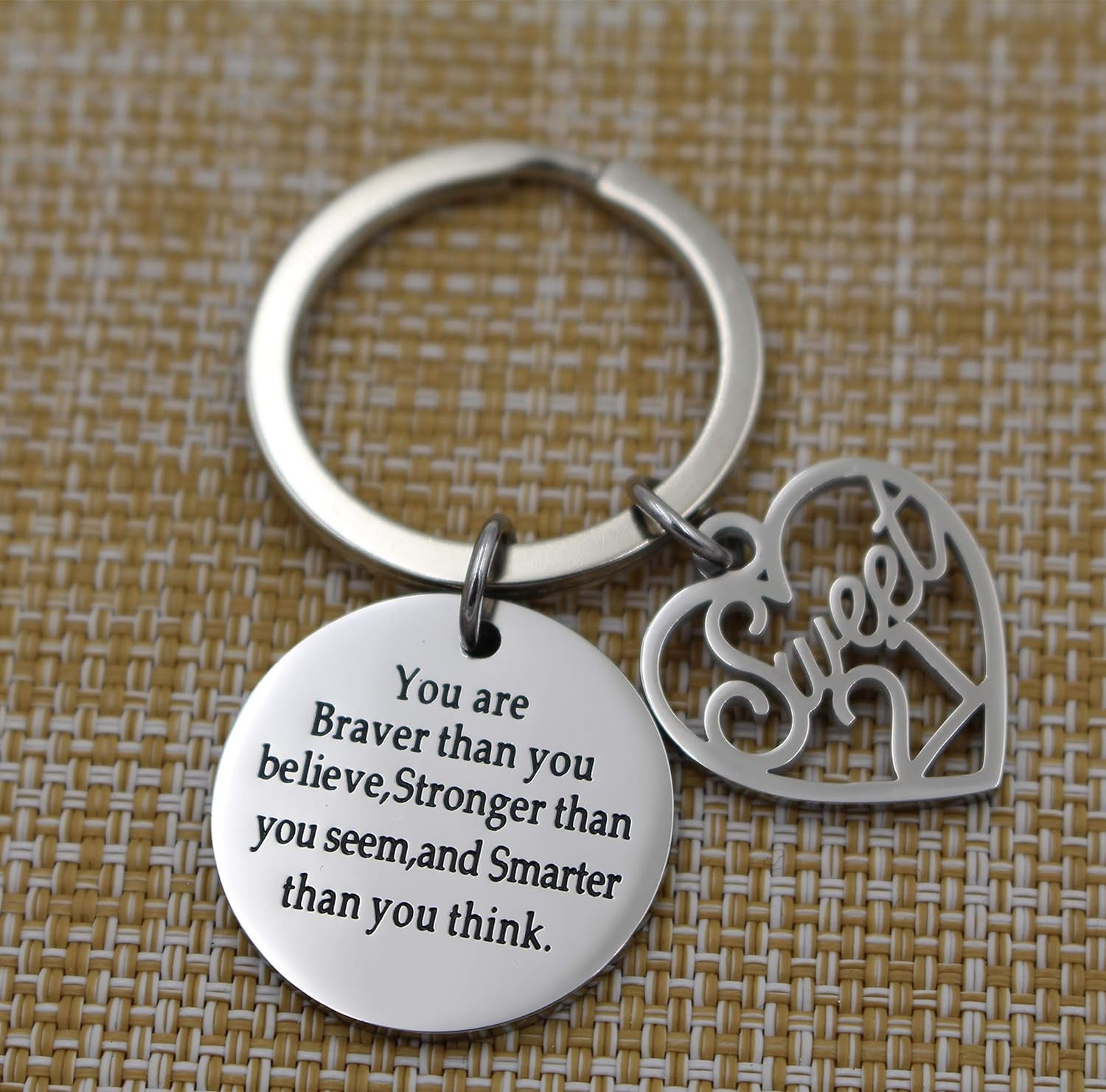 "Spark Joy on Your Special Day: Birthday Keychain for Inspirational Celebrations"