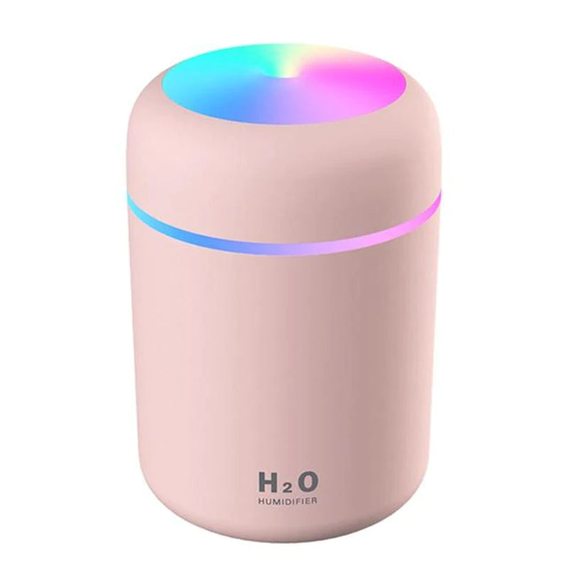 "Ultimate Mini Air Humidifier: Refresh Your Space with Aromatherapy and LED Lamp - Perfect for Home and Car Use!"