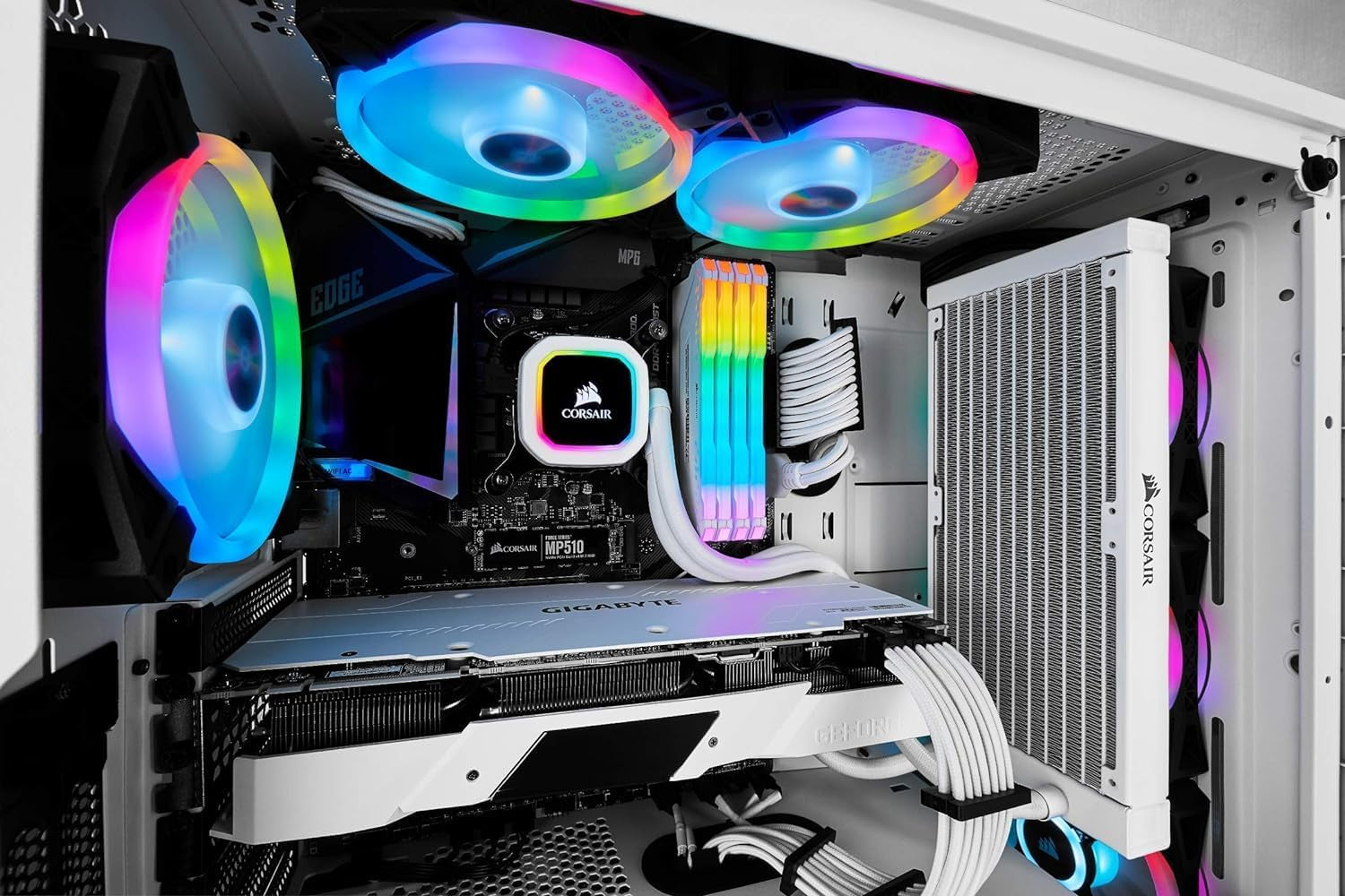 "Ultimate RGB Fan Triple Pack with Lighting Node Core - Elevate Your Desktop Experience!"