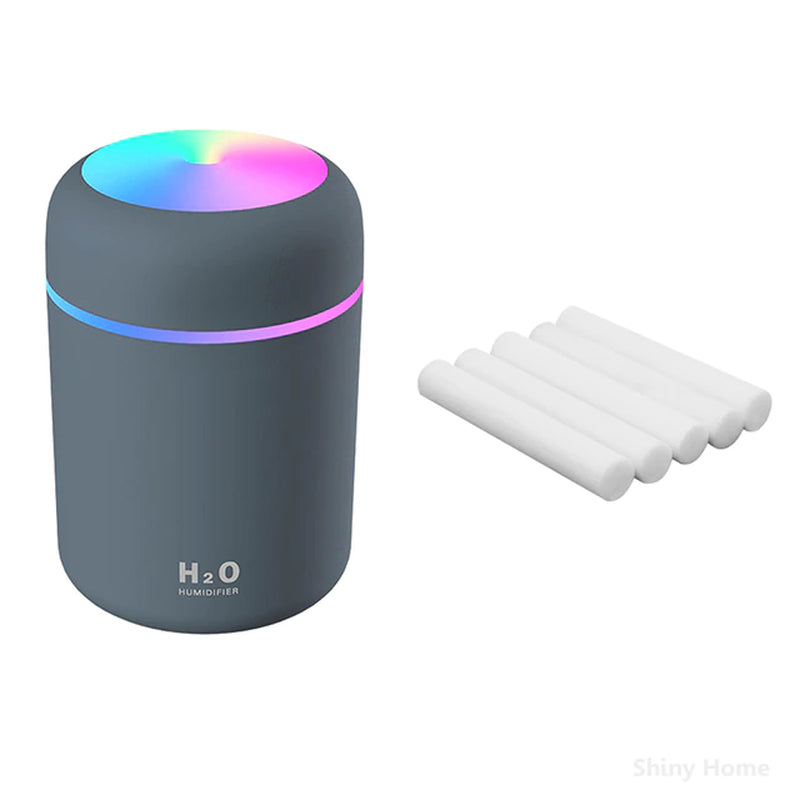 "Ultimate Mini Air Humidifier: Refresh Your Space with Aromatherapy and LED Lamp - Perfect for Home and Car Use!"