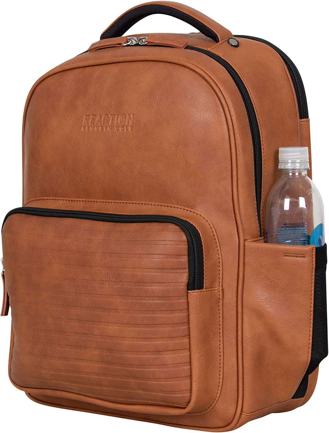 "Stay Organized and Secure with Our Stylish Vegan Leather Tablet Bookbag - Perfect for Work, Travel, and 15.6" Laptops!"