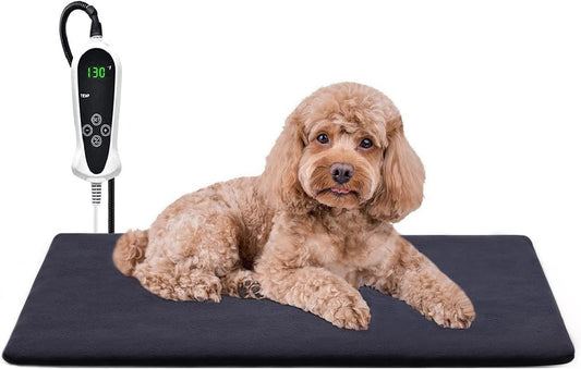 "Ultimate Pet Heating Pad: Customize Comfort, Timer & Waterproof for Cozy Bliss"