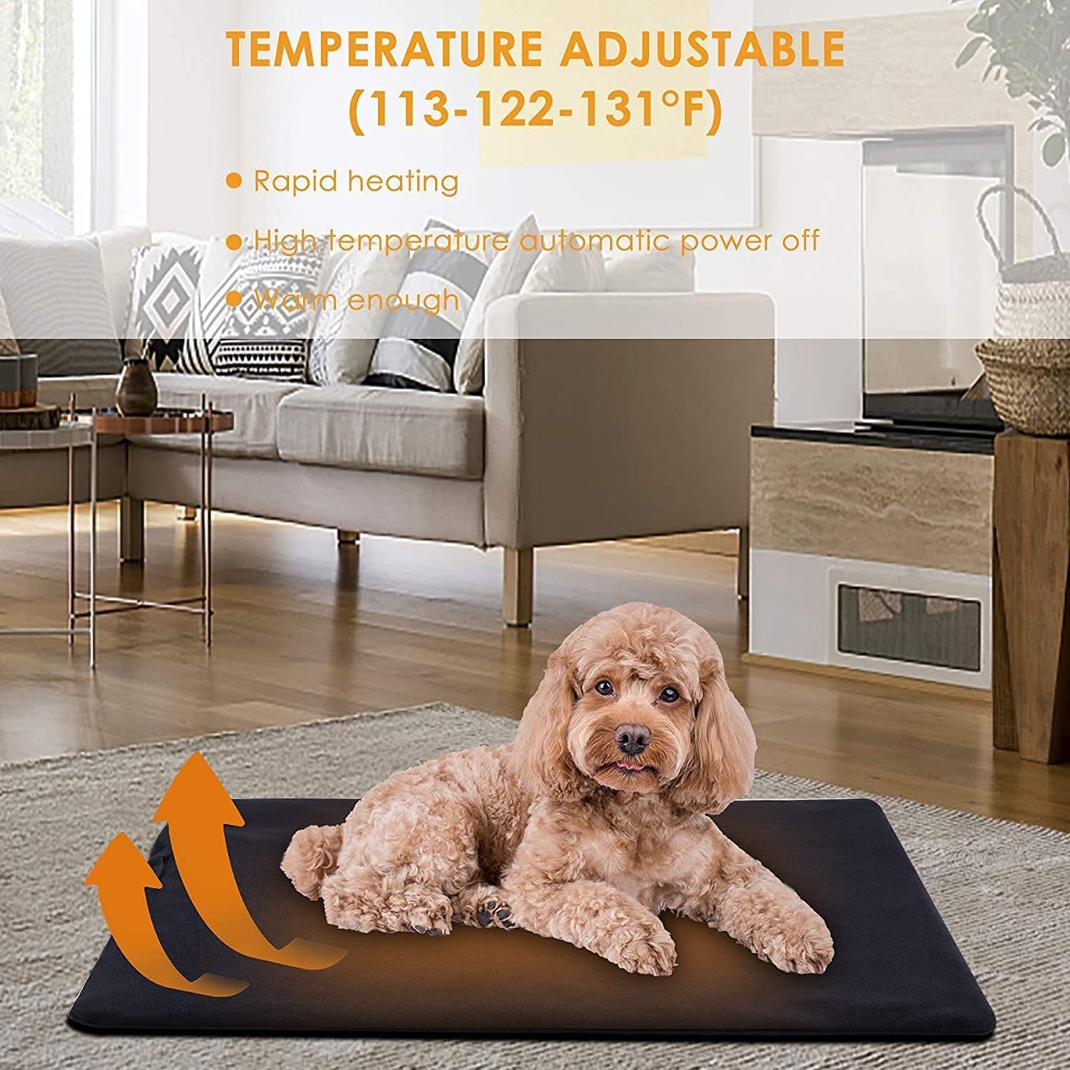 "Ultimate Pet Heating Pad: Customize Comfort, Timer & Waterproof for Cozy Bliss"