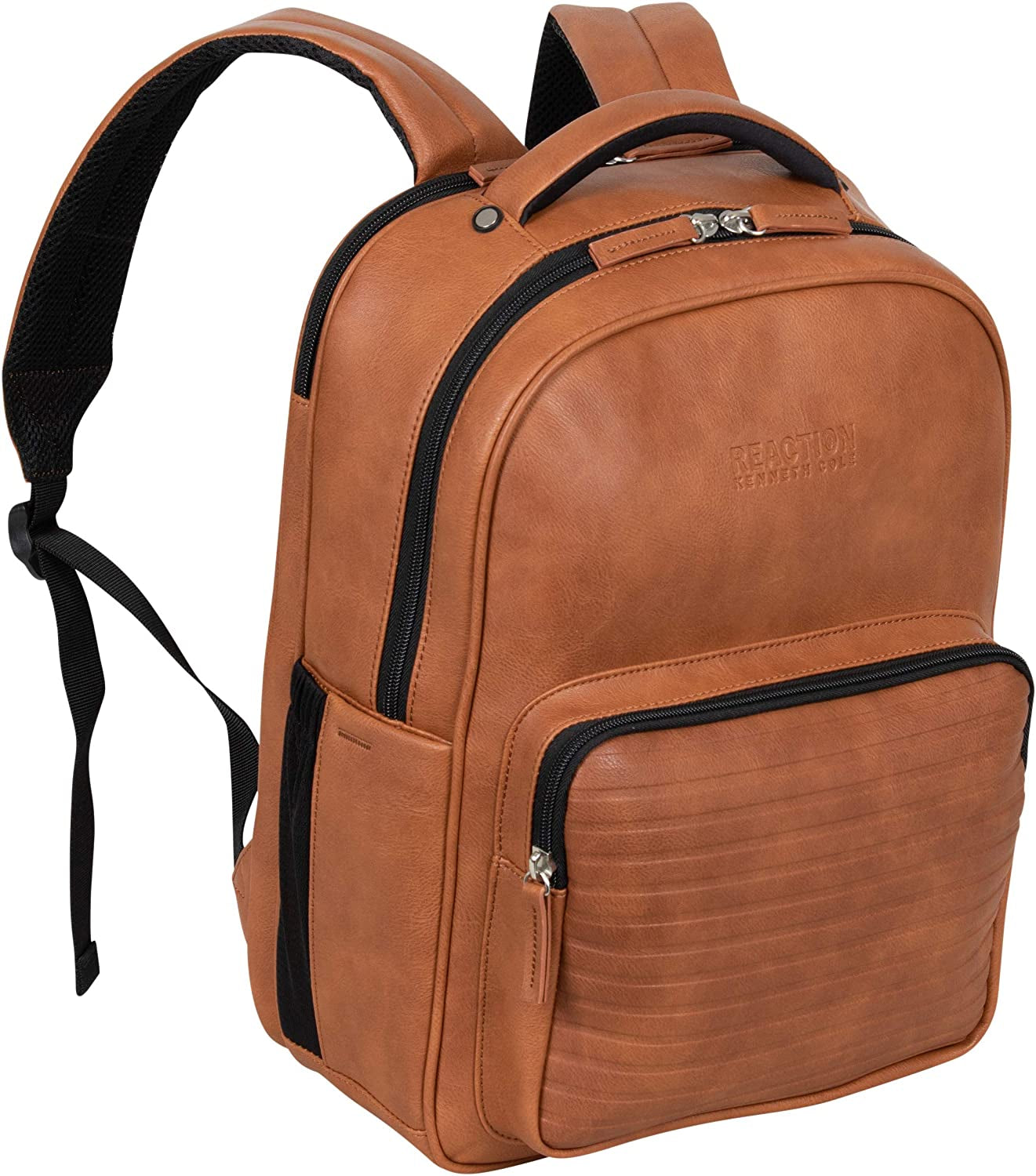 "Stay Organized and Secure with Our Stylish Vegan Leather Tablet Bookbag - Perfect for Work, Travel, and 15.6" Laptops!"