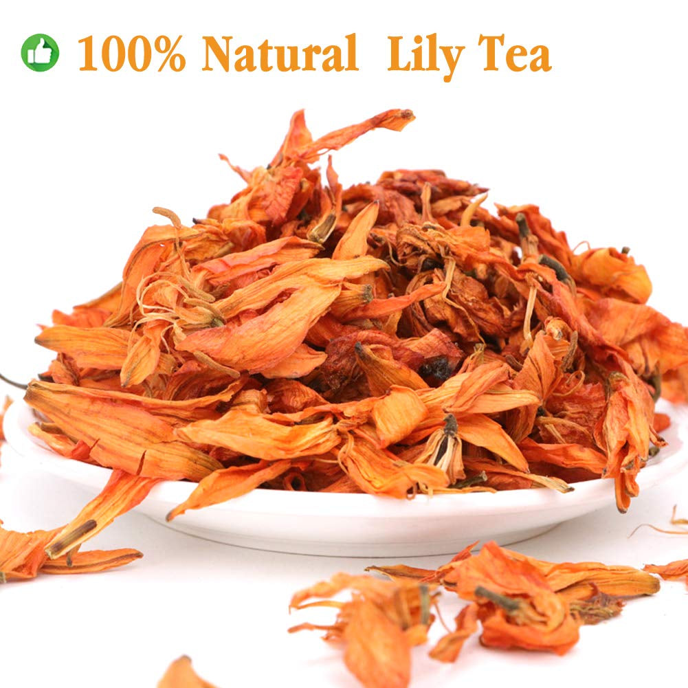 "Indulge in the Exquisite Delight of Our Premium Organic Lily Flower Tea - 35G of Pure, Natural Bliss"