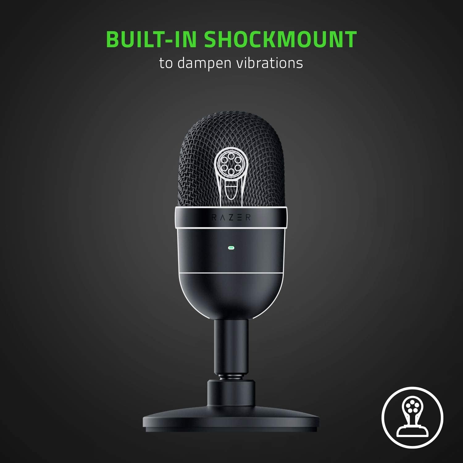 "Upgrade Your Audio Game with the Seiren Mini USB Condenser Microphone: Perfect for Streaming, Gaming, and Professional Use - Crystal Clear Sound, Sleek and Durable Design - Timeless Black"