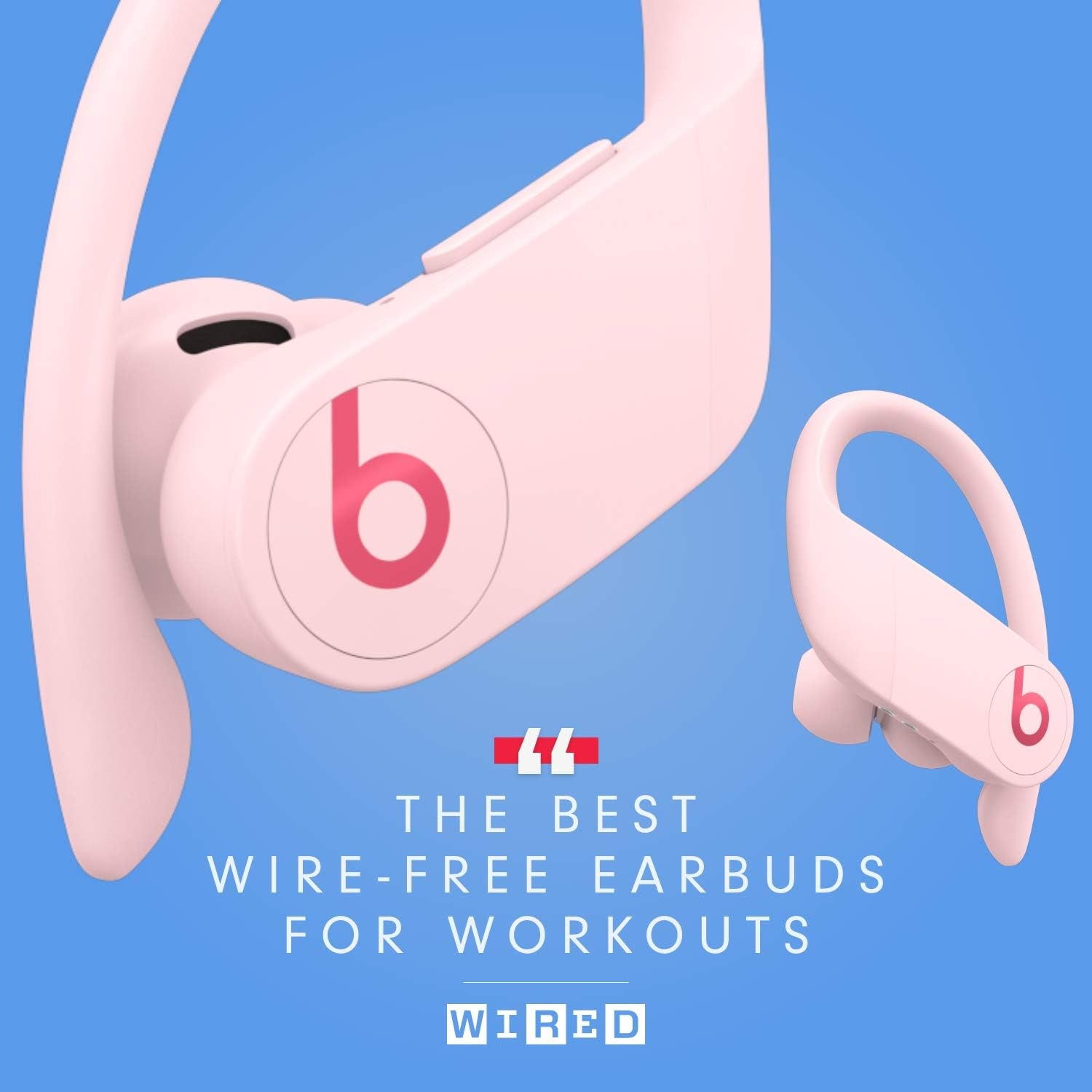 "Ultimate Power Pro Wireless Earbuds: Enhanced with Apple H1 Chip, 9-Hour Nonstop Listening, Sweat-Resistant - Irresistible Cloud Pink"