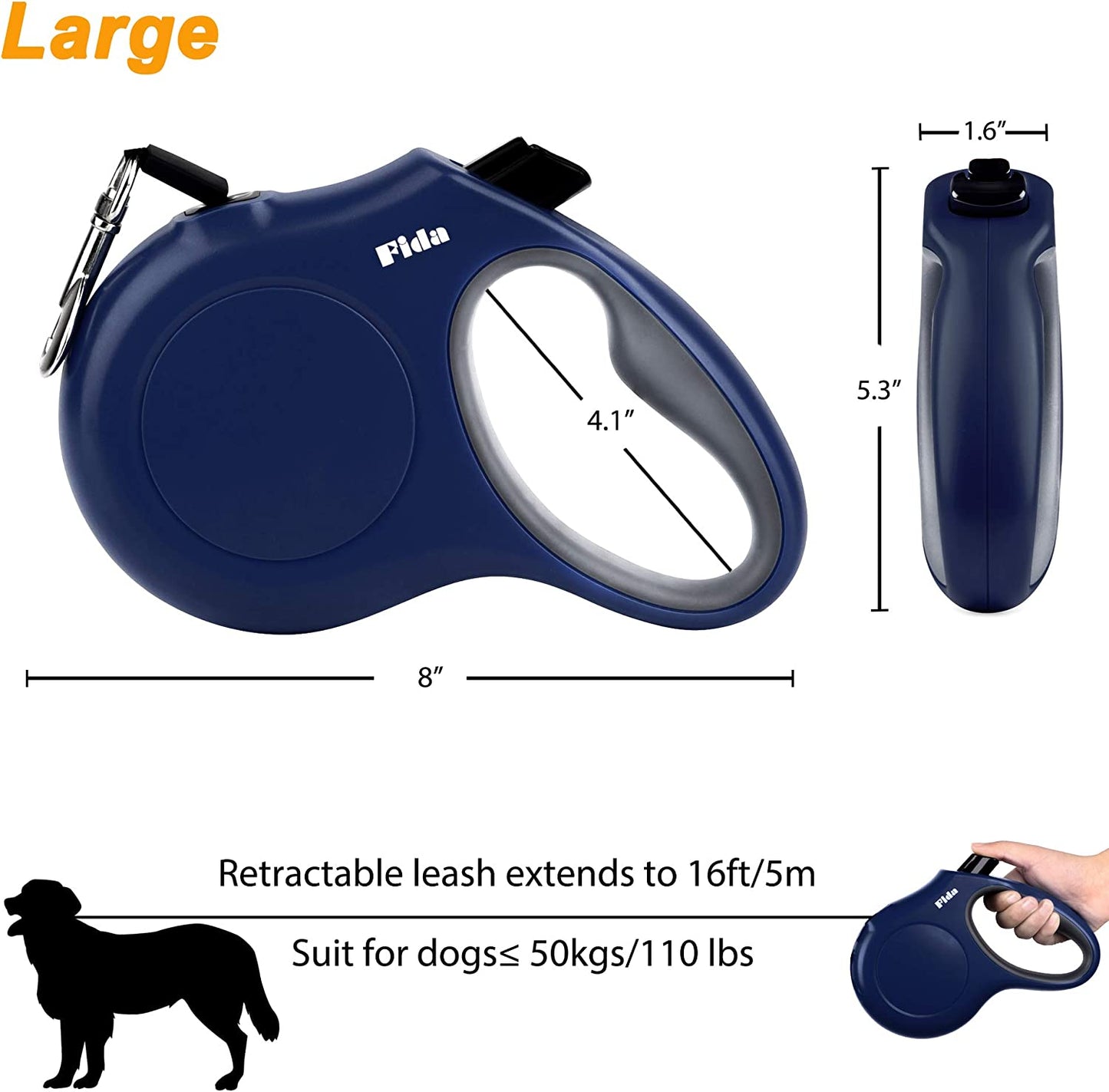 "Ultimate 16 Ft Retractable Dog Leash: Effortless Walks with Built-In Dispenser & Enhanced Safety!"