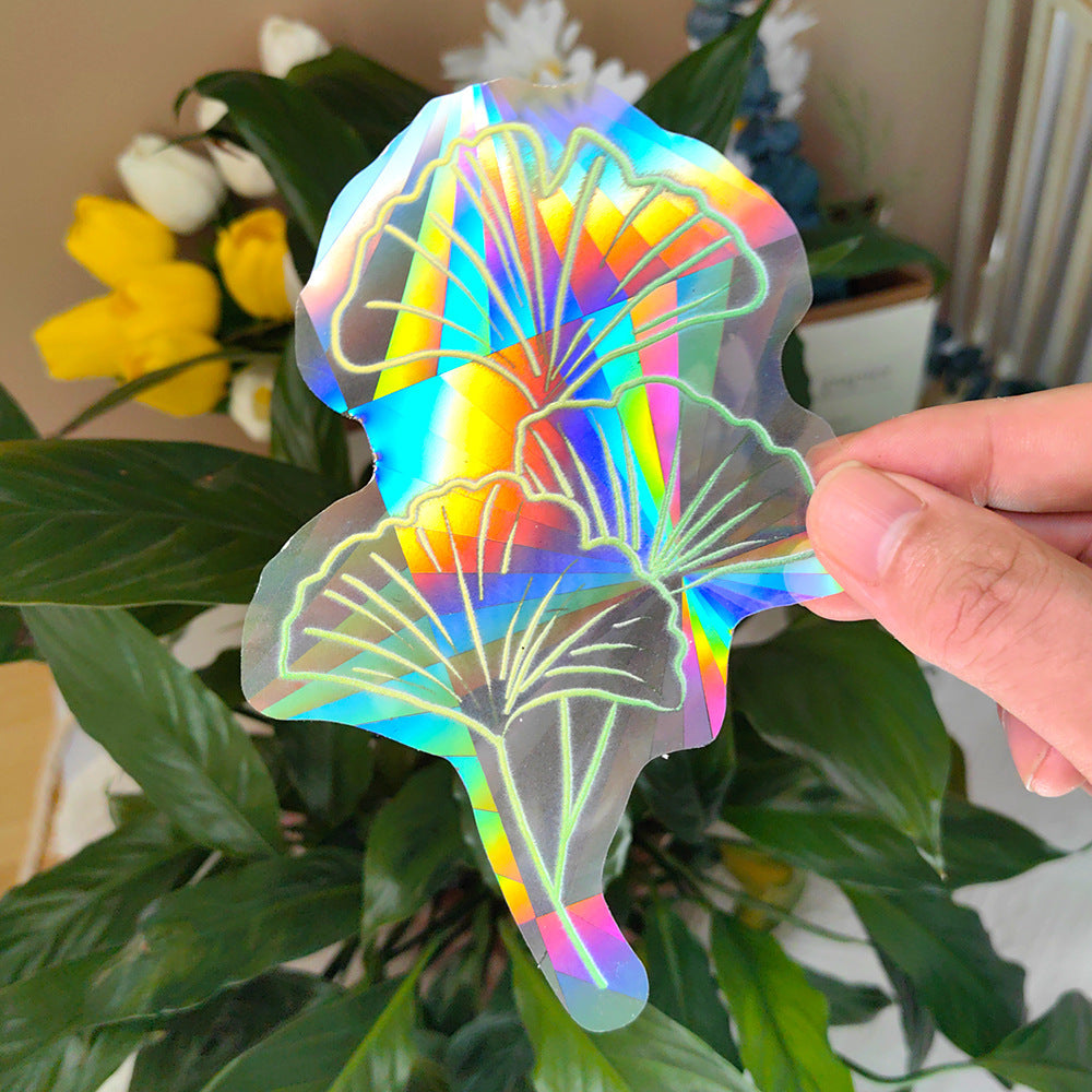 Colorful Suncatcher Sun Sunshine Catcher Rainbow Prism Glass PVC Window Filming