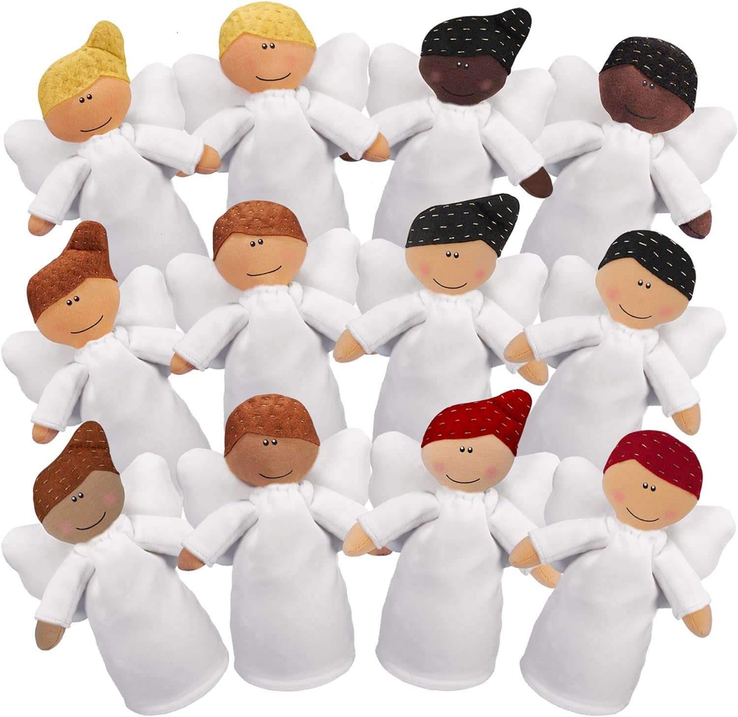 "Guardian Angel Plush Doll - Perfect Baptism & Christening Gift for Boys, Soft & Cuddly Angel Stuffed Animal"