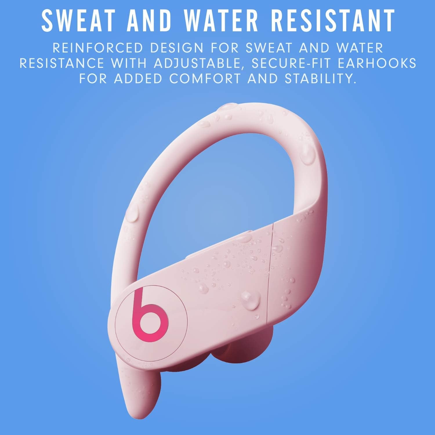 "Ultimate Power Pro Wireless Earbuds: Enhanced with Apple H1 Chip, 9-Hour Nonstop Listening, Sweat-Resistant - Irresistible Cloud Pink"