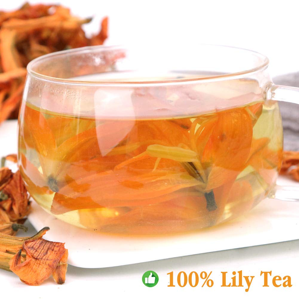 "Indulge in the Exquisite Delight of Our Premium Organic Lily Flower Tea - 35G of Pure, Natural Bliss"