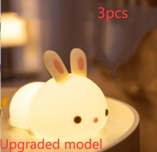 New Year'S Gift Rabbit Silicone Lamp Pat Feeding Creative Night Light Children'S Toys