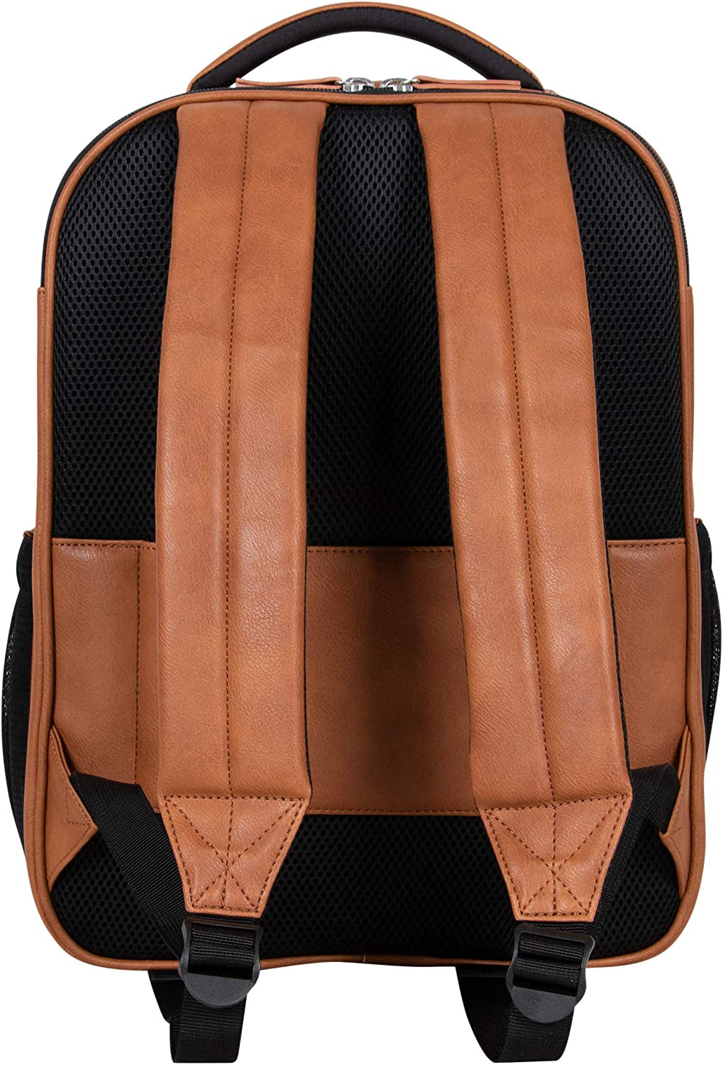 "Stay Organized and Secure with Our Stylish Vegan Leather Tablet Bookbag - Perfect for Work, Travel, and 15.6" Laptops!"