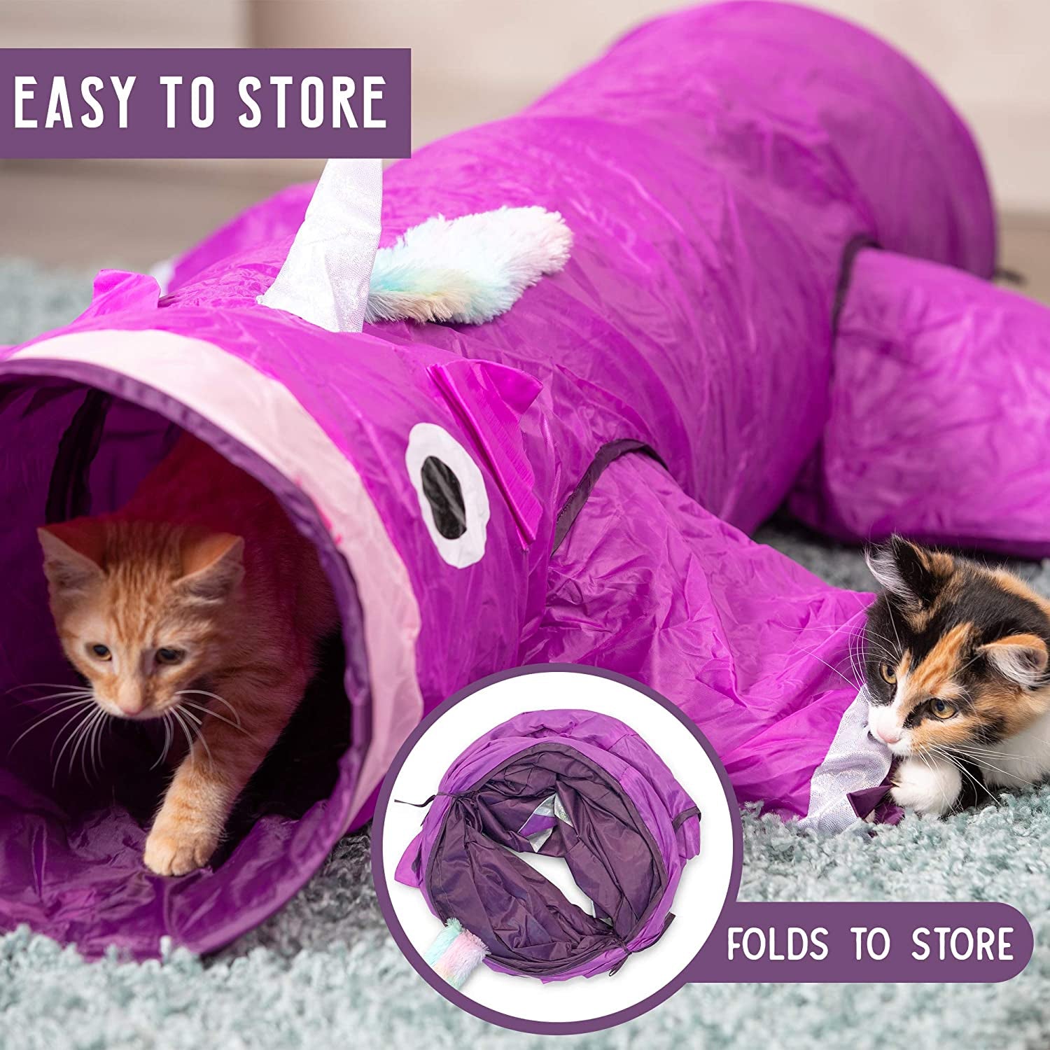 "Magical Mewniverse Multi-Pet Tunnel: Endless Delights for Your Furry Friends!"