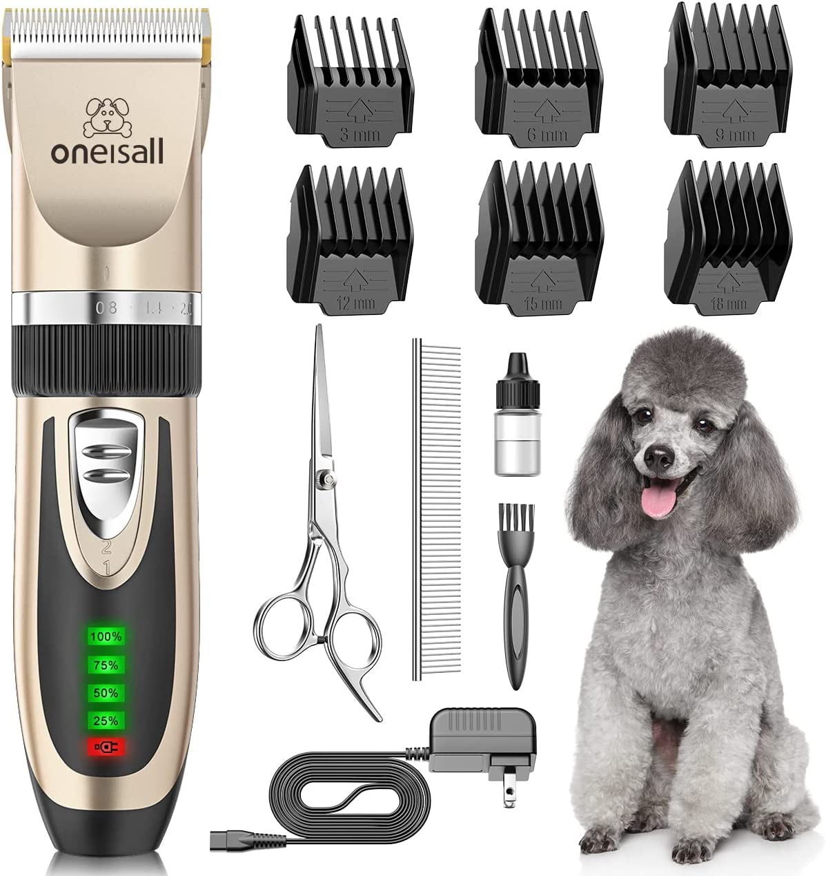 "Whisper-Quiet and Ultra-Efficient: the Ultimate Rechargeable Cordless Clippers for Grooming All Pets"