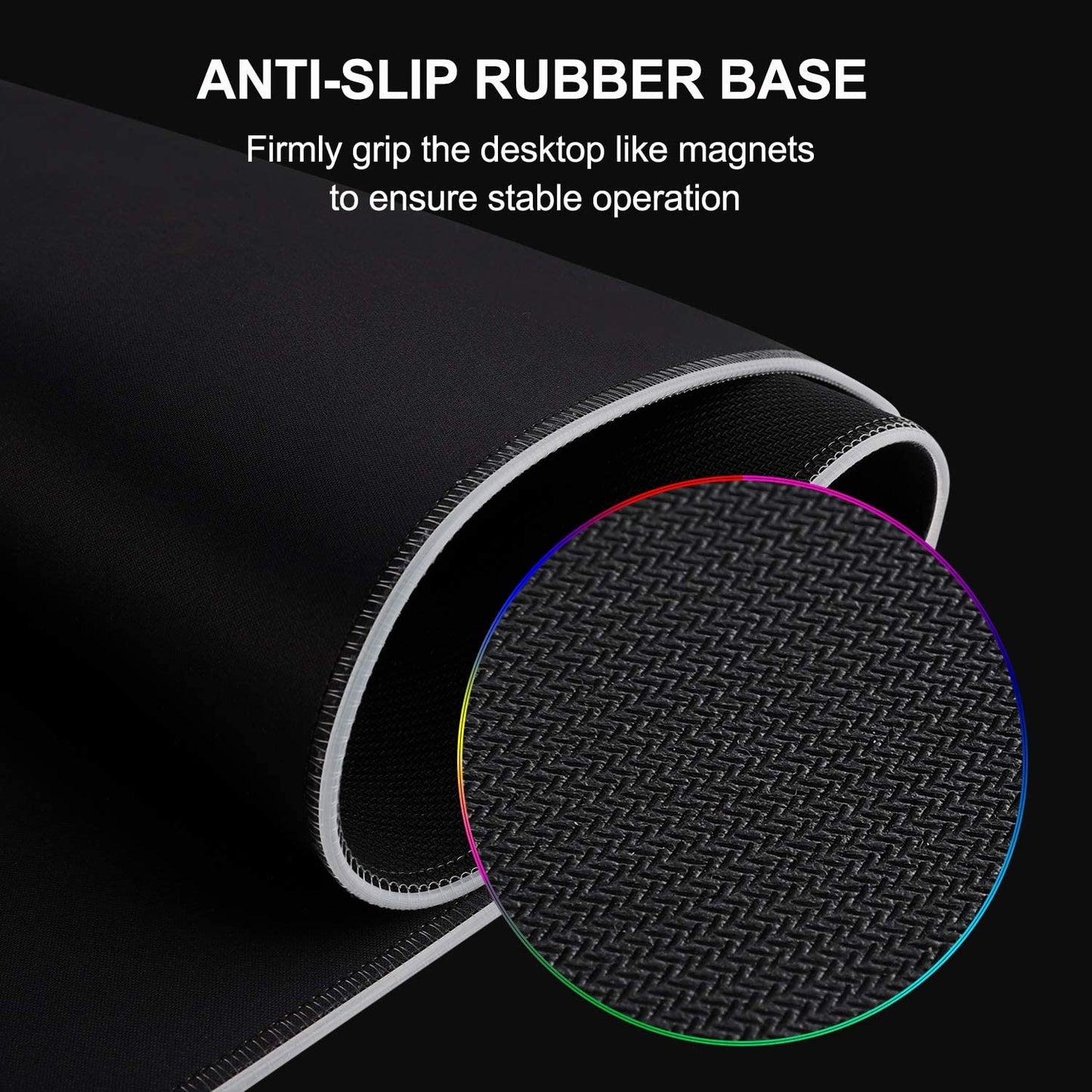 "Ultimate RGB Gaming Mouse Pad: 14 Modes, Waterproof & Anti-Slip - Extra Large Size 31.5 X 11.8In"