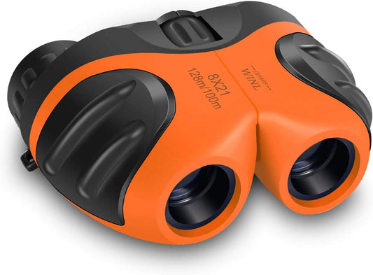 "Adventure Seeker Binoculars: the Perfect Gift for Young Explorers - Ages 4-9 (Orange)"