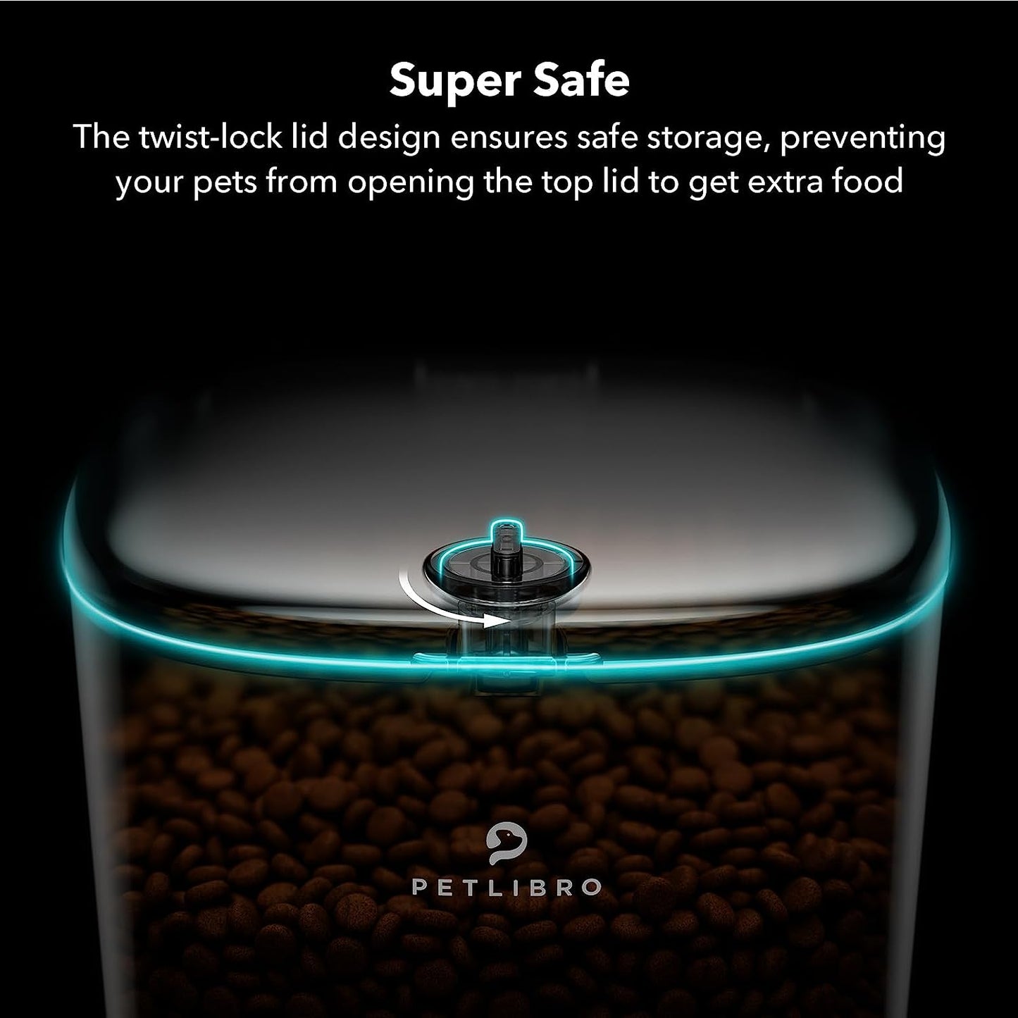 "Convenient and Intelligent 6L Automatic Pet Feeder: Scheduled Feeding, Secure Lid, and Food Monitoring"