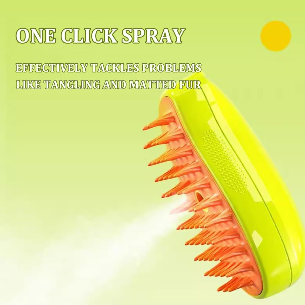 Pet Electric Spray Massage Comb Steam Brush