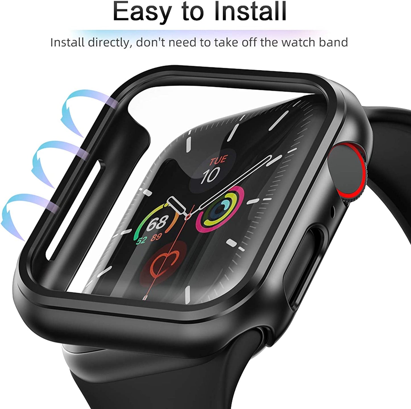 "Ultimate Defense Bundle for Apple Watch Series 6/5/4/SE 44Mm: Sleek & Durable Case with Enhanced Screen Protection"