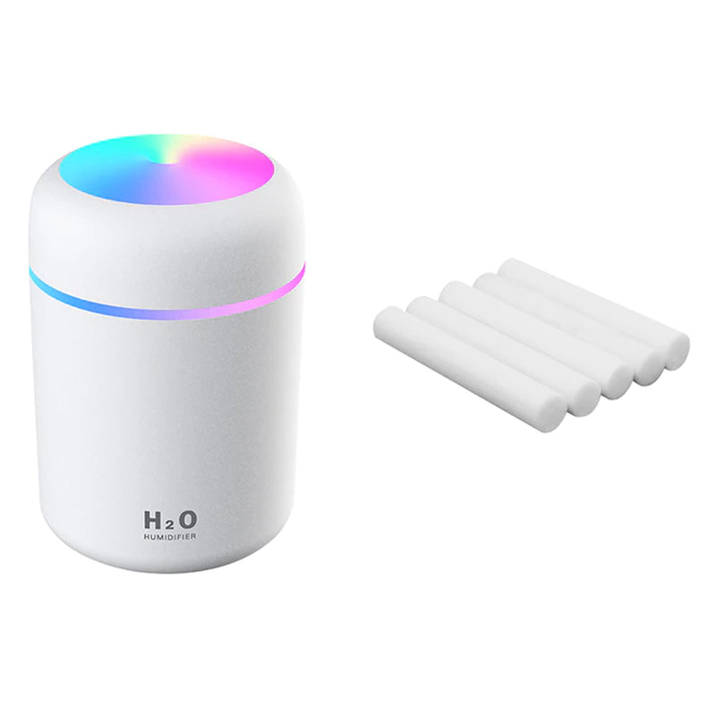 "Ultimate Mini Air Humidifier: Refresh Your Space with Aromatherapy and LED Lamp - Perfect for Home and Car Use!"